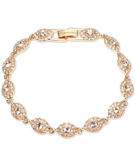 givenchy bracelet rose gold tone silk bracelet|givenchy rhinestone necklace.